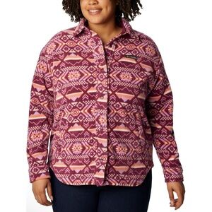 Columbia Women's Benton Springs Fleece Shirt Jacket Size 1X